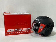 LS2 HELMETS AIRFLOW II SOLID MOTORCYCLE HELMET IN MATT BLACK - SIZE S