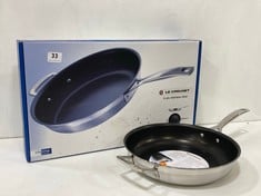 LE CREUSET 3-PLY STAINLESS STEEL 28CM FRYING PAN - RRP £116