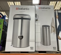 BRABANTIA TOUCH BIN 60L TO INCLUDE BRABANTIA TOUCH BIN 30L