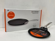 LE CREUSET TOUGHENED NON-STICK 24CM CREPE PAN - RRP £115