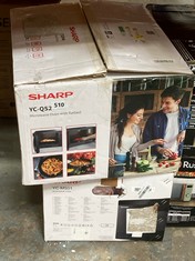 SHARP 20L 800W MICROWAVE OVEN WITH FLATBED - MODEL NO. YC-QS204A TO INCLUDE SHARP 20L 800W MICROWAVE OVEN - MODEL NO. YC-MS01