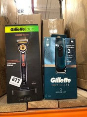 GILLETTE LABS HEATED RAZOR STARTER KIT - RRP £124 TO INCLUDE GILLETTE INTIMATE I3 INTIMATE HAIR TRIMMER