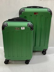 2 X LUGG GREEN 4 WHEEL TRAVEL CASE