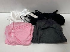 25 X ASSORTED ADULTS CLOTHING TO INCLUDE WOMEN'S SLEEVELESS SATIN TOP IN WHITE SIZE S