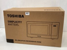 TOSHIBA MICROWAVE OVEN MODEL NO.: ML-EM23P(SS)