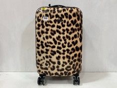 ROCKLAND LEOPARD PRINT SUITCASE