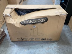 COOKOLOGY 90CM BLACK CHIMNEY COOKER HOOD - MODEL NO. LINT901BK - RRP £180 (PALLET 19)