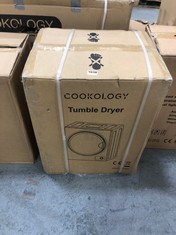 COOKOLOGY 2.5KG TUMBLE DRYER - MODEL NO. CMVD25SL - RRP £155 (PALLET 13)