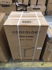 COOKOLOGY 34 BOTTLE BLACK BUILT IN WINE COOLER - MODEL NO. CWC34BK - RRP £230