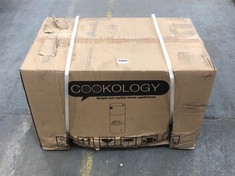 COOKOLOGY 35CM STAINLESS STEEL CYLINDER ISLAND COOKER HOOD - MODEL NO. CYL351SS (BOX 1/2, PART ONLY)