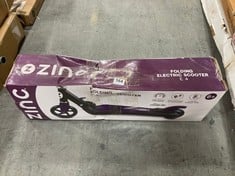 ZINC FOLDING ELECTRIC SCOOTER E4 IN PURPLE (COLLECTION ONLY)