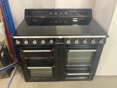 SMEG VICTORIAN STYLE RANGE COOKER IN BLACK - MODEL NO. TR4110IBLBCUC - RRP £3479 (KERBSIDE PALLET DELIVERY)