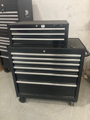 ADVANCED 36'' 6 DRAWER TOOL CHEST IN BLACK - ITEM CODE. 355470 TO INCLUDE ADVANCED 3 DRAWER MIDDLE CHEST - ITEM CODE. 570199 (KERBSIDE PALLET DELIVERY)