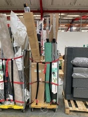 CAGE OF ASSORTED ITEMS TO INCLUDE BRABANTIA 50M TOPSPINNER CLOTHES AIRER (CAGE NOT INCLUDED) (KERBSIDE PALLET DELIVERY)