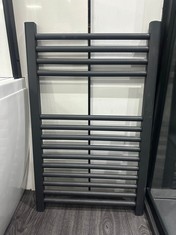 500 X 1175MM HEATED TOWEL RAIL CHROME STRAIGHT SHAPE TO INCLUDE 800MM MATT GREY STRAIGHT TOWEL RADIATOR