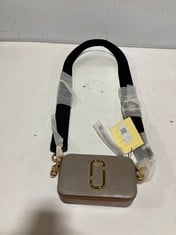 MARC JACOBS THE SNAPSHOT LEATHER BAG - CEMENT MULTI - RRP £335