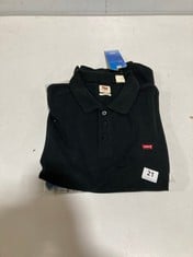 LEVI'S MEN'S POLO T-SHIRT IN BLACK SIZE L TO INCLUDE LEVI'S 512 SLIM TAPER JEANS IN MID BLUE W30/L32