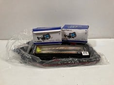 QUANTITY OF FISHING ACCESSORIES TO INCLUDE THE PALEGIC MCRUBBER 29 FISHING LURE
