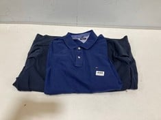 2 X ADULT CLOTHING ITEMS TO INCLUDE TOMMY HILFIGER POLO T-SHIRT IN BLUE SIZE XXL