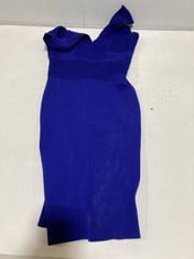 COAST WOMEN'S SHORT KNIT DRESS IN BLUE - SMALL
