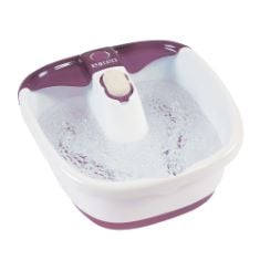 QTY OF ITEMS TO INLCUDE 3 X ASSORTED WELL-BEING ITEMS TO INCLUDE HOMEDICS BUBBLEMATE FOOT SPA AND MASSAGER WITH KEEP WARM FUNCTION, SOOTHING SOAK MASSAGE NODES, BUBBLE TURBO STRIP, PEDICURE PUMICE ST