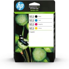 QTY OF ITEMS TO INLCUDE 8 X ASSORTED HP INKS TO INCLUDE HP 6ZC69AE 953 ORIGINAL INK CARTRIDGES, BLACK/CYAN/MAGENTA/YELLOW, MULTIPACK, HP 3YM61AE 305 ORIGINAL INK CARTRIDGE, BLACK, PACK OF 1.