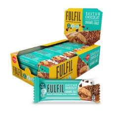 10 X FULFIL VITAMIN AND PROTEIN BAR (15 X 40 G BARS) — CHOCOLATE SALTED CARAMEL FLAVOUR — 15 G HIGH PROTEIN, 9 VITAMINS, LOW SUGAR.