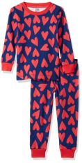 QTY OF ITEMS TO INLCUDE BOX OF X30 ASSORTED CLOTHING TO INCLUDE ESSENTIALS UNISEX BABIES' SNUG-FIT COTTON PYJAMA SLEEPWEAR SETS, BLUE ORANGE HEARTS, 12 MONTHS, IRIS & LILLY WOMEN'S COTTON AND LACE HI
