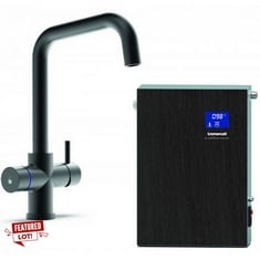 1 X TRE MERCATI BOILING WATER TAP IN BLACK MATT WITH 4 IN 1 FEATURES AND BOILER TANK INCLUDES ONE REPLACEMENT FILTER - RRP £1450