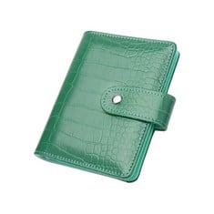QUANTITY OF ASSORTED ITEMS TO INCLUDE A7 BINDER WALLET CASH ENVELOPES PU LEATHER BUDGET BINDER CROCODILE PATTERN NOTEBOOK COVER 6 RINGS LOOSE LEAF FOLDERS WITH SNAP BUTTON FOR ORGANIZER TRAVELLER JOU