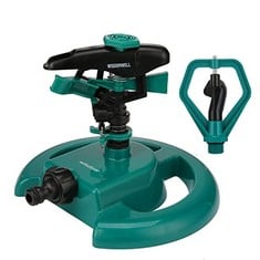 11 X WISDOMWELL GARDEN SPRINKLER PULSATING LONG RANGE LAWN IMPACT SPRINKLER HEAD WITH 1/2" PROVIDE 360 ° WATERING OF YOUR GARDEN?FARM?NURSERY AND MORE?2 SPRINKLER HEAD? - TOTAL RRP £114: LOCATION - A