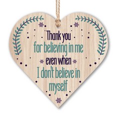 QUANTITY OF GAOHAN HANDMADE WOODEN HANGING HEART PLAQUE GIFT FOR WIFE WOMAN BOYFRIEND GIRLFRIEND GIFTS WEDDING ANNIVERSARY,THANK YOU GIFT,NOVELTY FUNNY HANGING DECORATIVE (PURPLE) - TOTAL RRP £188: L