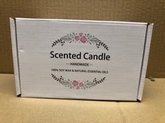 33 X VETOUR GLASS SCENTED CANDLES:2PCS GARDENIA AROMATHERAPY SOY CANDLE 10.6 OZ 80 HOURS 8% NATURAL ESSENTIAL OILS FRAGRANCE SET FOR MOTHER'S DAY CHRISTMAS WOMEN FRIENDS HOME GIFT - TOTAL RRP £154: L
