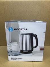 QUANTITY OF ASSORTED ITEMS TO INCLUDE AIGOSTAR ELECTRIC KETTLE, 1.7L QUIET FAST BOIL KETTLE CORDLESS, BOIL-DRY PROTECTION, STAINLESS STEEL, 2200W - MILO RRP £377: LOCATION - C