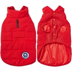 QUANTITY OF ASSORTED ITEMS TO INCLUDE BLUEBERRY PET COZY & COMFY WINDPROOF WATERPROOF QUILTED FALL WINTER DOG PUFFER JACKET IN TRUE RED, BACK LENGTH 51CM, SIZE 46CM, WARM COAT FOR LARGE DOGS RRP £219