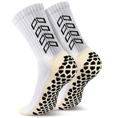 QUANTITY OF ENONEO FOOTBALL GRIP SOCKS 5-11 MENS ANTI-SLIP SPORTS SOCKS WOMEN THICKENED ATHLETIC SOCKS WITH ANTI BLISTER RUBBER PADS, BREATHABLE SPORT SOCKS FOR SOCCER BASKETBALL RUNNING - TOTAL RRP