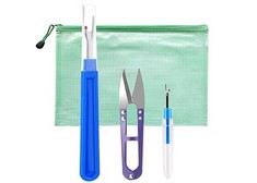 QUANTITY OF SEAM RIPPER, BIG AND SMALL STITCHING THREAD UNPICKER, THREAD CUTTER REMOVER WITH STORAGE BAG,3PCS - TOTAL RRP £249: LOCATION - A