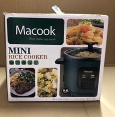 QUANTITY OF ASSORTED ITEMS TO INCLUDE MACBOOK MINI RICE COOKER, 3 CUPS UNCOOKED RICE COOKER SMALL, 0.6L PORTABLE RICE COOKER FOR 1-3 PEOPLE, MAKE RICE & STEAM HEALTHY VEGETABLES, 220V RICE MAKER FOR