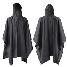 19 X ELIFEACC WATERPROOF PONCHO MULTIFUNCTIONAL RAIN PONCHO ADULT WATERPROOF FOR OUTDOOR ACTIVITIES?BLACK? - TOTAL RRP £285: LOCATION - D