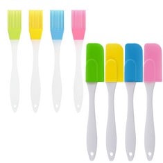 36 X ZHAO PRO SILICONE PASTRY BRUSH,17CM COOKING BASTING BRUSH SET FOR BAKING,HEAT RESISTANT BAKING BRUSHES KITCHEN,BRIGHT COLOR OIL BRUSH FOR COOKING KITCHEN BBQ GRILLING MEAT GADGETS (6PCS-1) - TOT