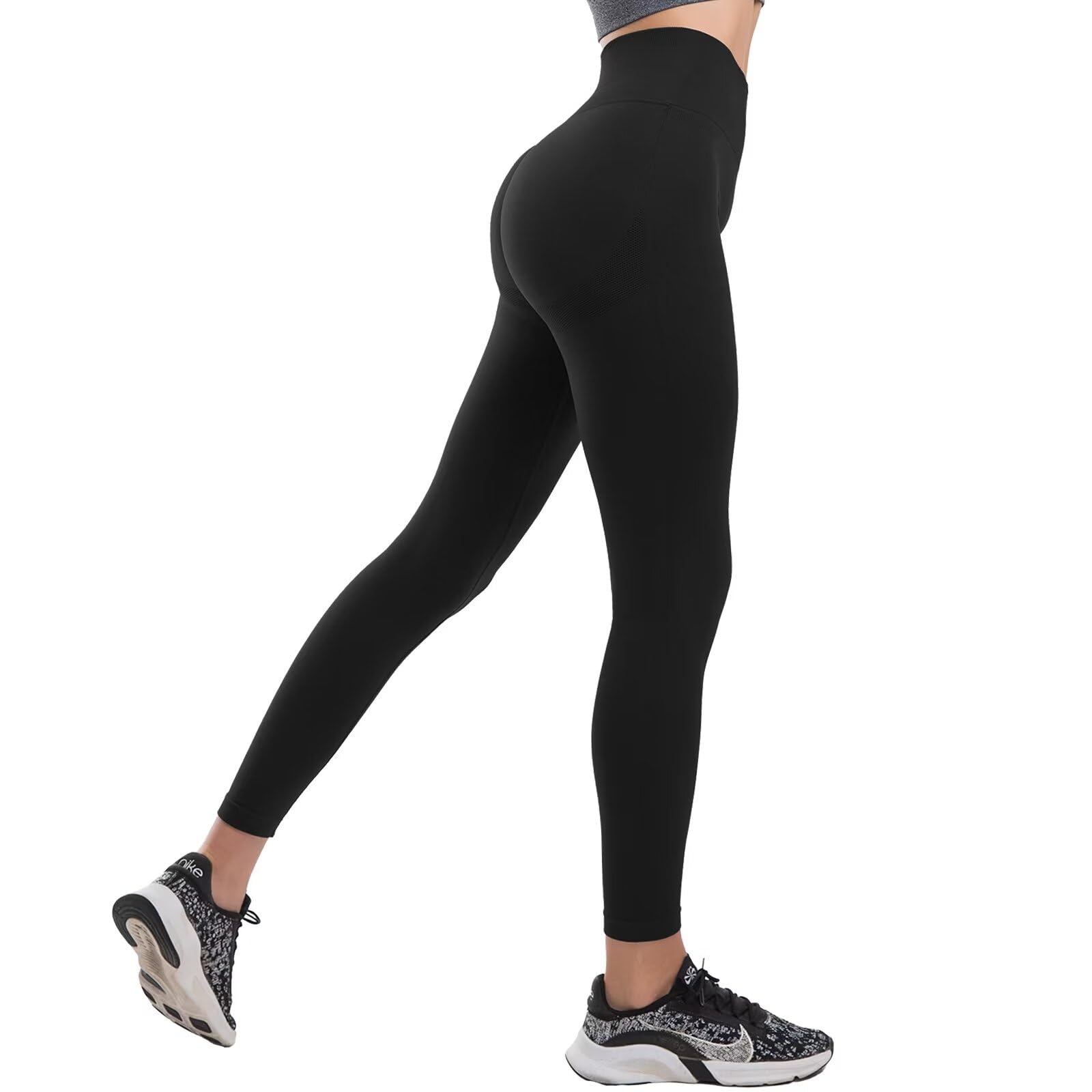 19 X IPLETIX GYM LEGGINGS FOR WOMEN, SPORTS LEGGINGS FOR WOMEN SCRUNCH BUTT HIGH WAISTED WORKOUT LEGGINGS RUNNING LEGGINGS WOMEN BLACK - TOTAL RRP £237: LOCATION - RACK A