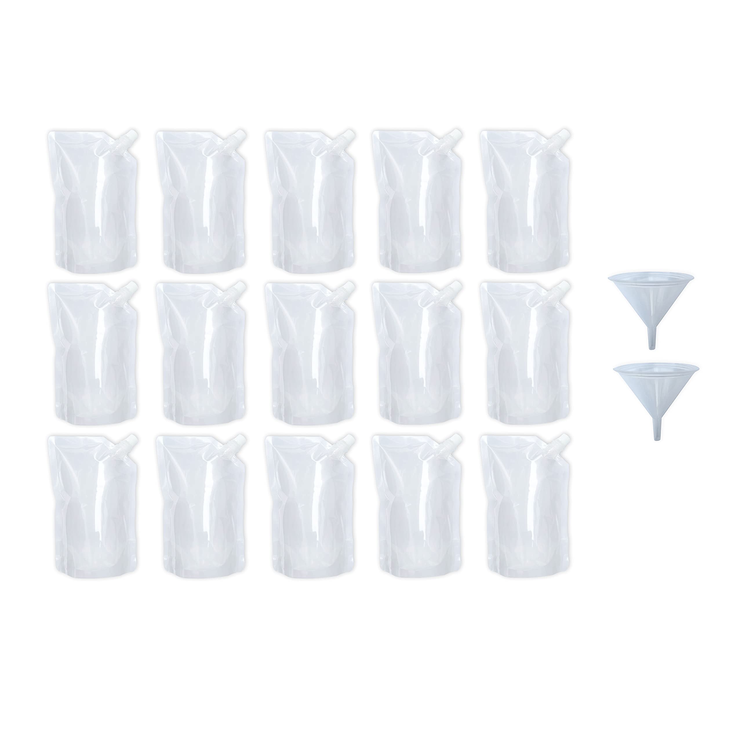 36 X 15PCS 250ML REFILLABLE DRINK POUCHES FOR FESTIVALS CLEAR TRAVEL PLASTIC DRINKS FLASKS CRUISE KIT REUSABLE ALCOHOL LIQUOR JUICE BAGS DRINK CONTAINER PARTY HALLOWEEN CHRISTMAS HOT COLD BEVERAGE -