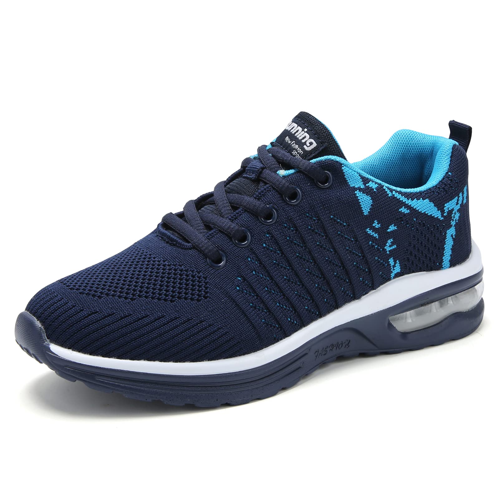 7 X RUNNING SHOES LADIES TRAINERS WOMENS TENNIS AIR CUSHION MESH BREATHABLE COMFORTABLE LIGHTWEIGHT SPORTS FITNESS GYM ATHLETIC NAVYBLUE UK 3.5 - TOTAL RRP £174: LOCATION - RACK C