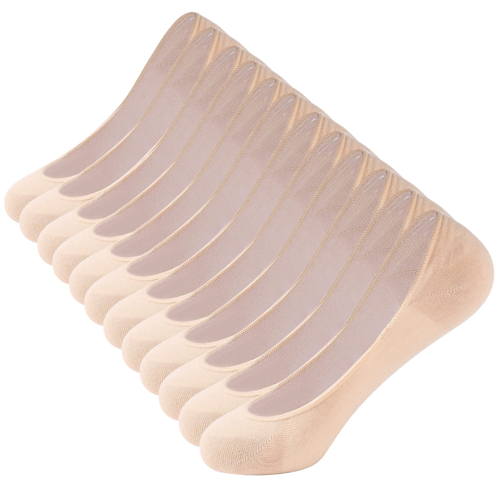 28 X YANGTE 6 PAIRS NO SHOW SOCKS WOMEN INVISIBLE SOCKS ULTRA LOW CUT SOCKS POP FOOTSIES SOCKS WOMENS NUDE - TOTAL RRP £186: LOCATION - RACK A