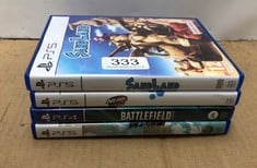 QUANTITY OF VIDEO GAMES TO INCLUDE BATTLEFIELD 2042 FOR PS4 - ID MAY BE REQUIRED: LOCATION - D RACK