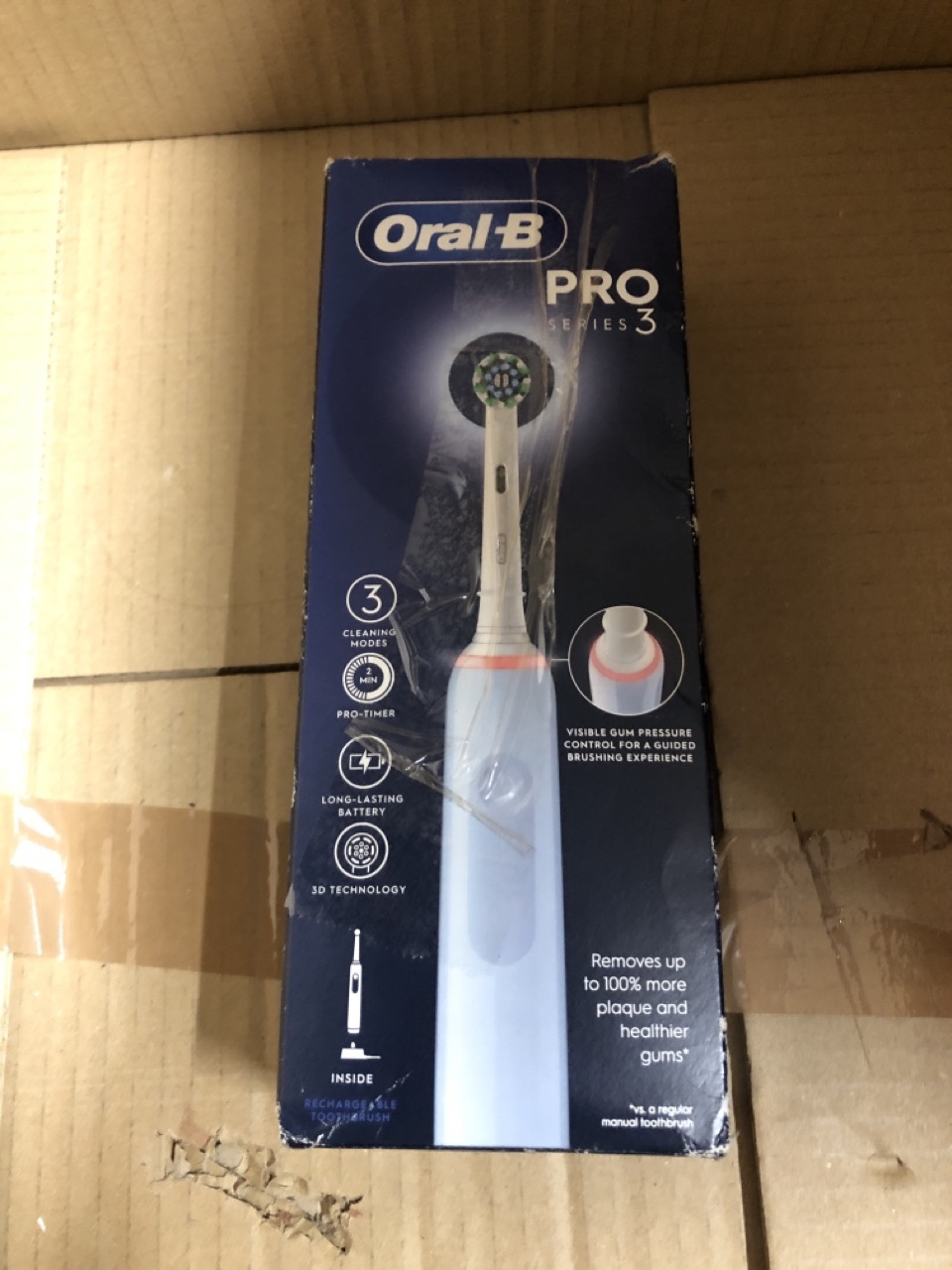 Oral-B Cross Action Toothbrush Head 3 Pack White