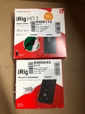 QUANTITY OF ITEMS TO INCLUDE  IRIG HD2 DIGITAL GUITAR INTERFACE: LOCATION - RACK C