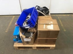 QUANTITY OF ASSORTED CYCLING ITEMS TO INCLUDE INNERTUBES AND SHIMANO CYCLING SHOES