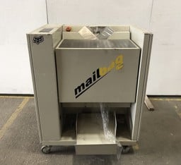 MINIPACK MAIL BAG WRAPPING MACHINE MODEL MF99MB01 SERIAL NUMBER 002786/D MEASUREMENTS HIGHT 105CM WIDTH 85CM DEPTH 80CM