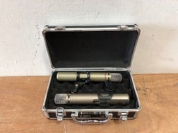 2 X AKG CONDENSER WIRELESS MICROPHONE MODEL C-1000S TO INCLUDE AKG HARD CASE